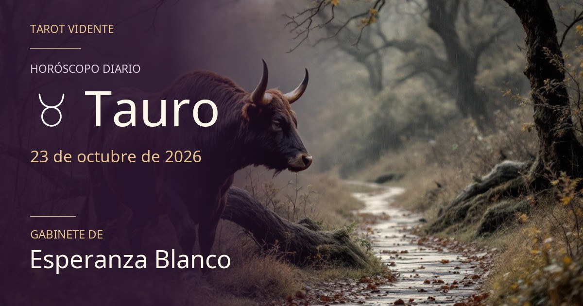 Horóscopo de Tauro · 23 de octubre de 2026. Ilustración simbólica generada con IA.