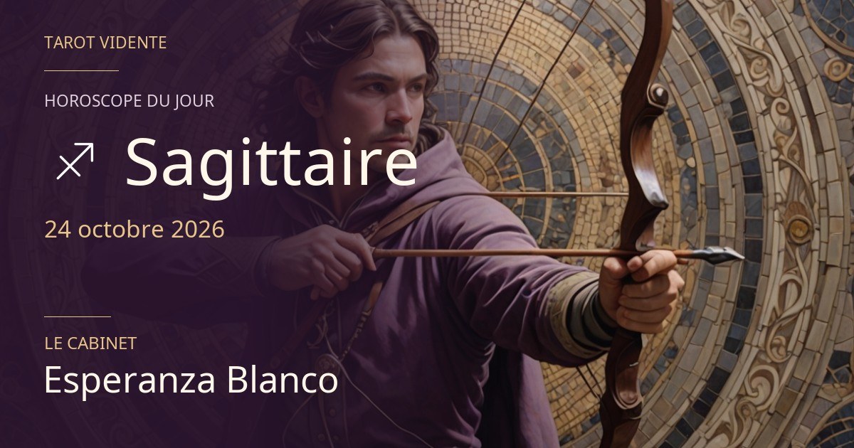 Horoscope du Sagittaire · 24 octobre 2026. Illustration symbolique générée par IA.