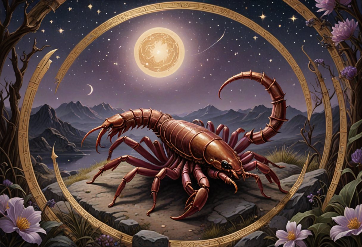 Horoskop für Skorpion · 28. Oktober 2026. Symbolische, mit KI erstellte Illustration.