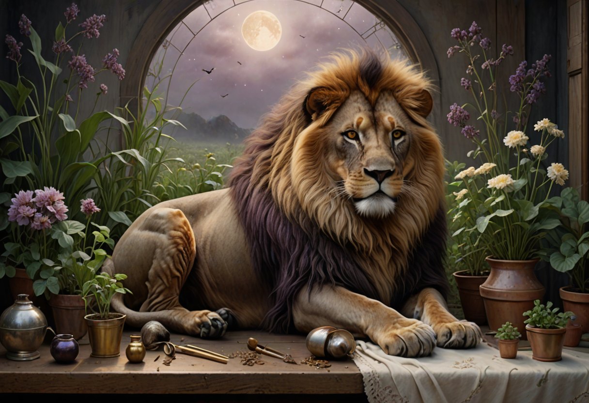 Horoscope du Lion · 29 octobre 2026. Illustration symbolique générée par IA.
