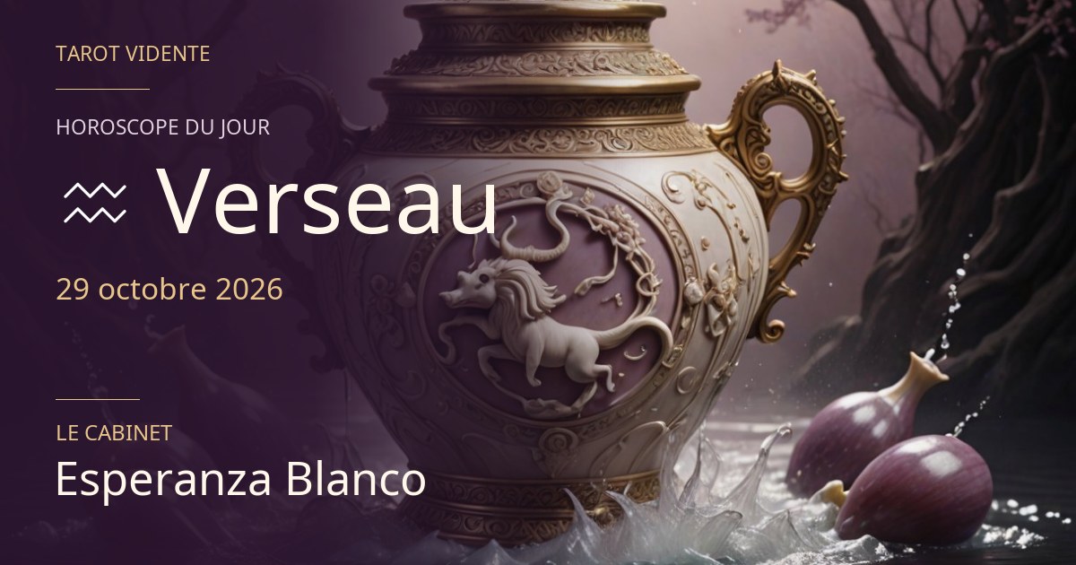 Horoscope du Verseau · 29 octobre 2026. Illustration symbolique générée par IA.