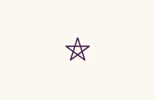 Estrella · una estrella de cinco puntas con líneas cruzadas
