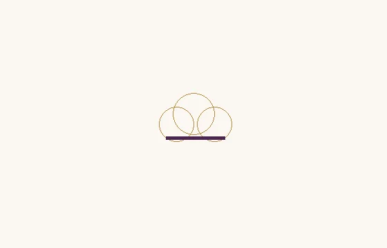 Cloud · three overlapping circles above a horizontal stroke