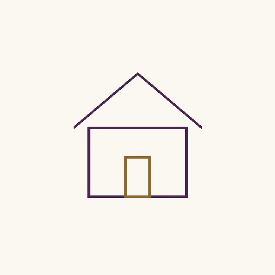 Haus · der Umriss eines Hauses mit Dach