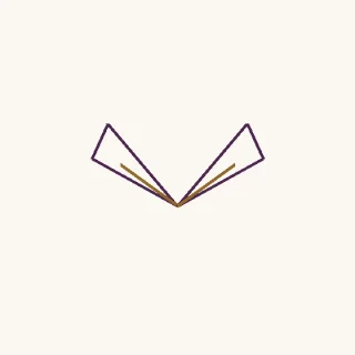 Vuelo · dos alas de contorno simétrico